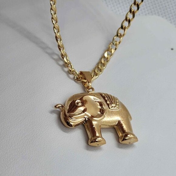 Jewelry - Brand New Brazilian 18k Gold Filled Elephant Necklace